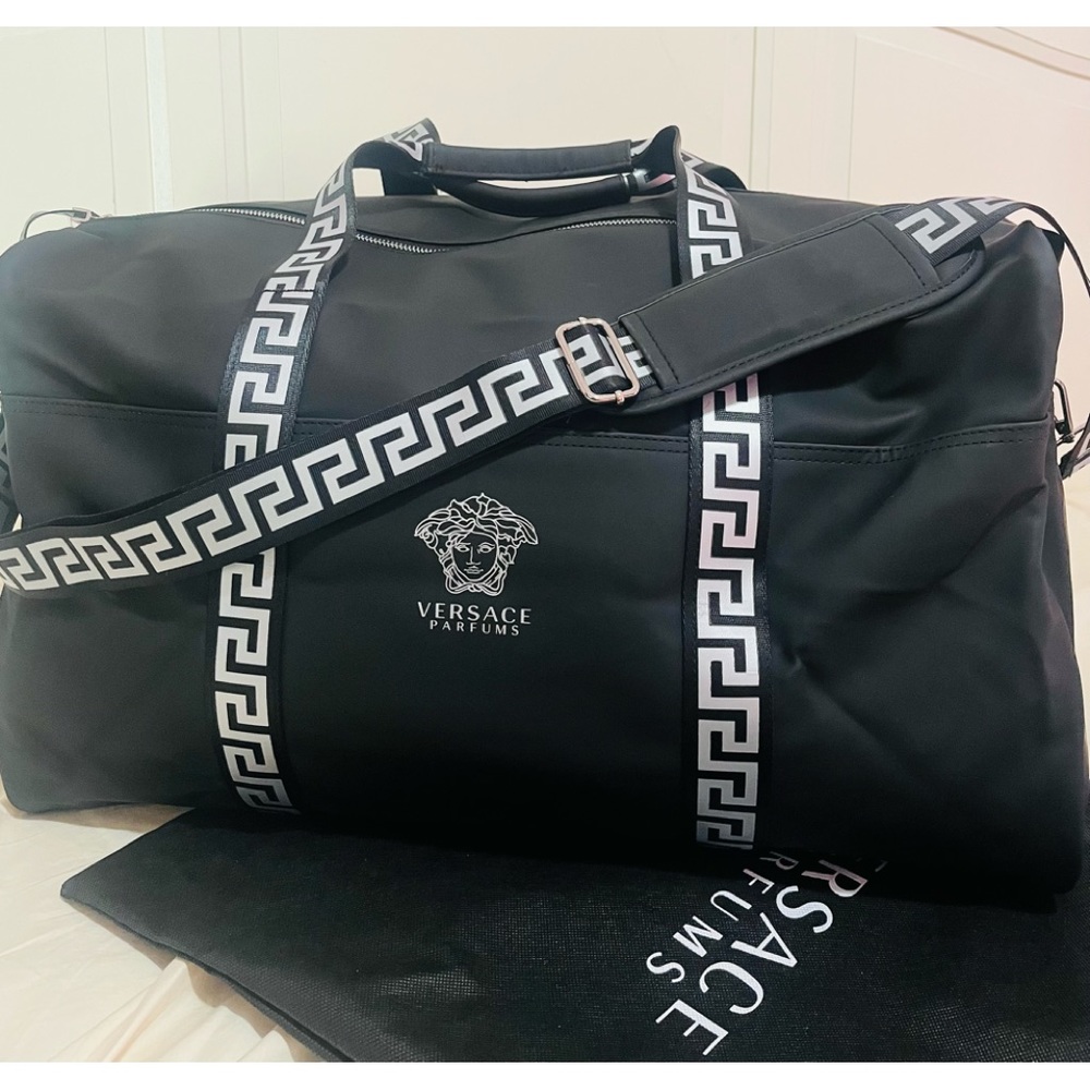 - Versace duffel bag